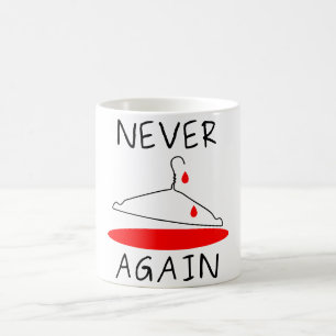 Wirehanger nie wieder Kaffee Tasse