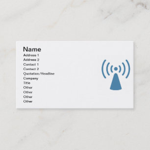 Wireless Business Card Visitenkarte