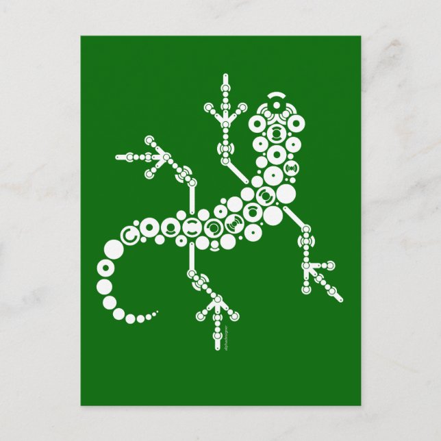 Wireless Gecko Postkarte (Vorderseite)