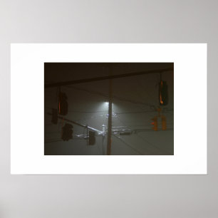 Wires im Nebel Poster