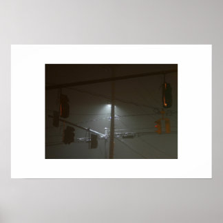 Wires im Nebel Poster