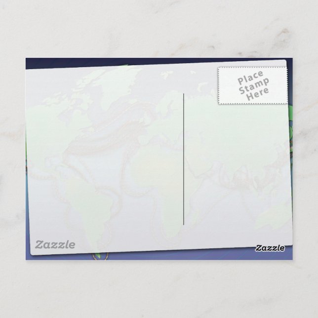 Wires of the World - Unterseekabel Postkarte (Rückseite)