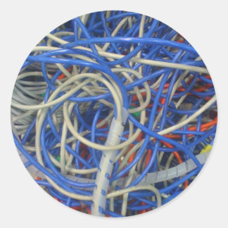 Wires Runder Aufkleber