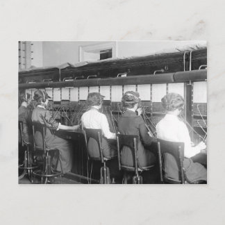Wires überquert: 1914 postkarte