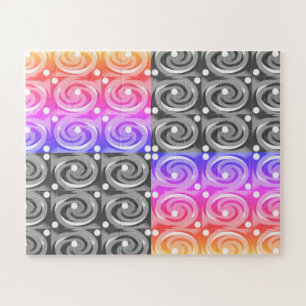 Wirf die Glückswürfel Kunst Puzzle