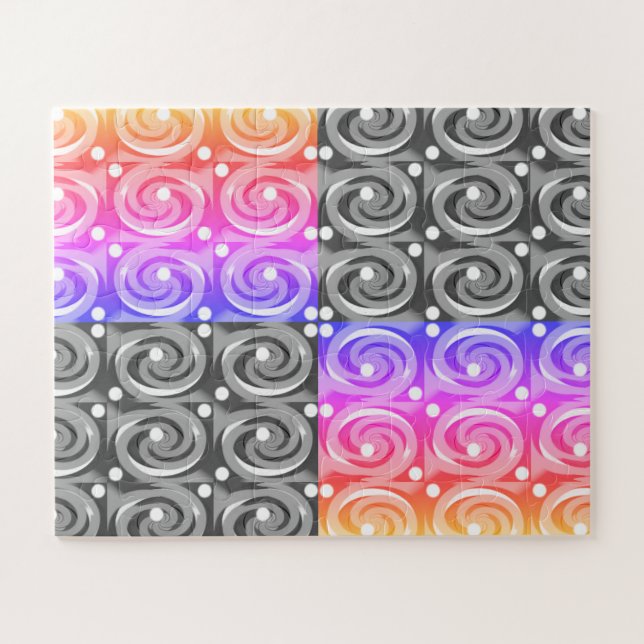 Wirf die Glückswürfel Kunst Puzzle (Horizontal)