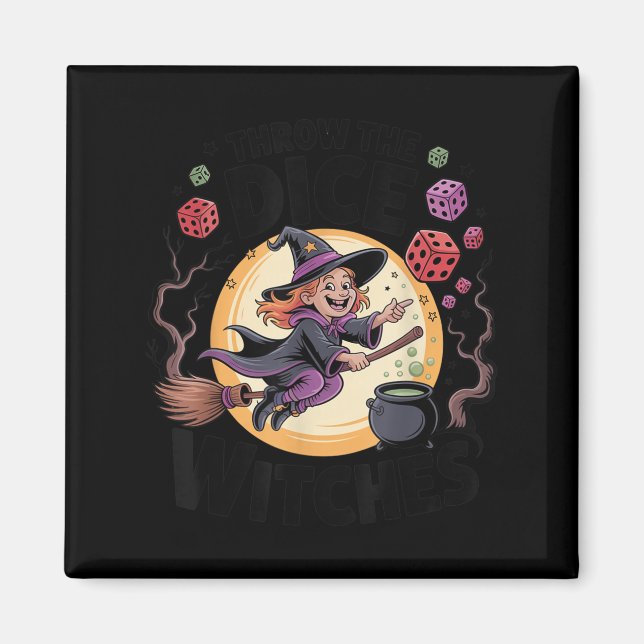 Wirf die Würfel Halloween Bunco Dice Game D Magnet (Vorne)