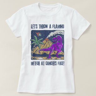 Wirf einen flammenden Meteor auf Hodgkin's Lymphom T-Shirt