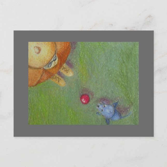 Wirf es ab postkarte (Vorderseite)