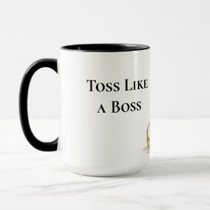 Wirf wie ein Boss Lustiger Pancake-Wender Tasse