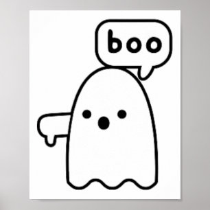 Wirft den Geist herunter, der Boo-Missbilligungsge Poster