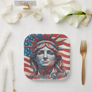 Wirklich Amerika Pappteller