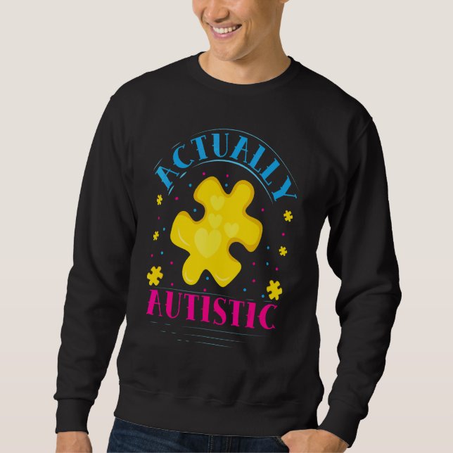 Wirklich autistisch sweatshirt (Vorderseite)