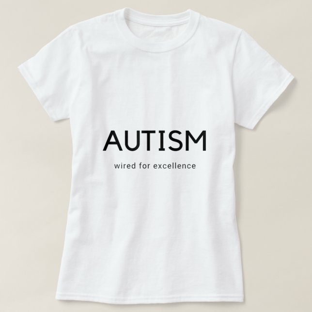 Wirklich Autistische Autismus Bewusstsein Neurovie T-Shirt (Design vorne)