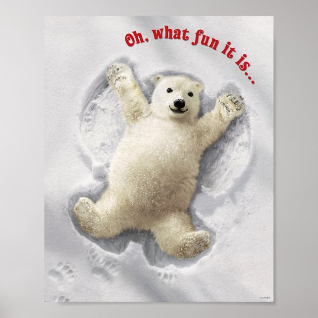 Wirklich Big Snow Angel Poster (Vorne)