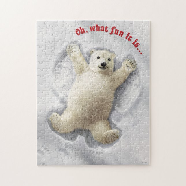 Wirklich Big Snow Angel Puzzle (Vertikal)