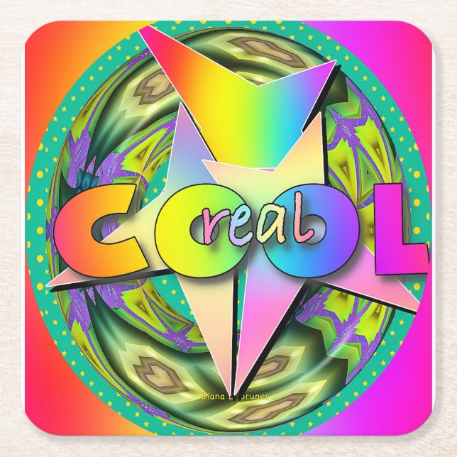 Wirklich Cool Rechteckiger Pappuntersetzer (Vorderseite)