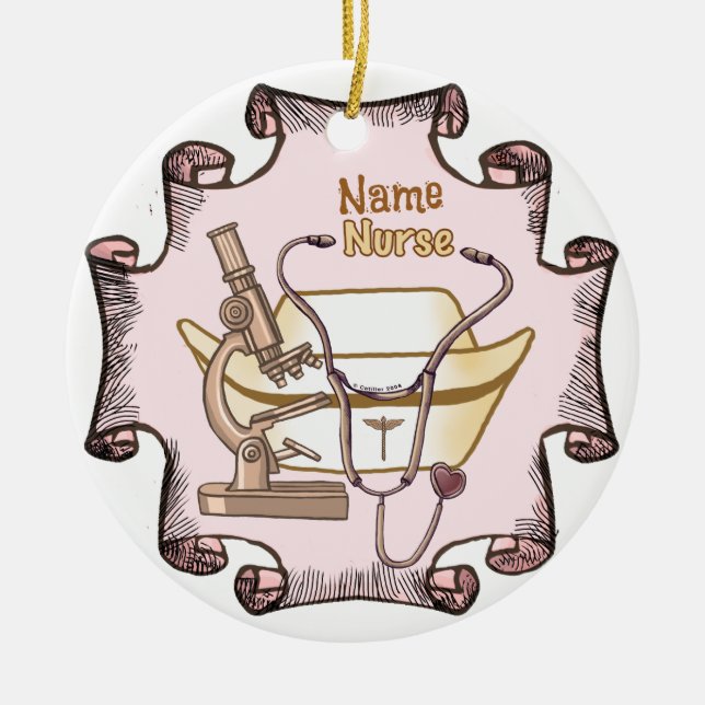 Wirklich coole Krankenschwester Keramik Ornament (Vorne)