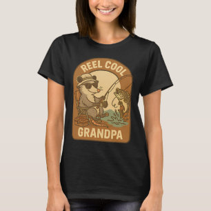 Wirklich cooler Opa Possum â€“ Lustiges Angeln  T-Shirt