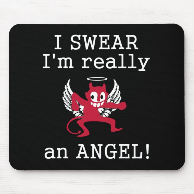Wirklich ein Angel-Mousepad Mousepad (Vorne)