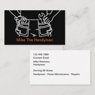 Wirklich einzigartige, coole Handwerker Visitenkar Visitenkarte