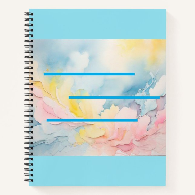 Wirklich elegante Soothing Colors Spiral Notebook Notizbuch (Vorderseite)