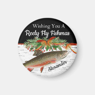 Wirklich Fliege Fischmas  Fisch Weihnachten  Magnet