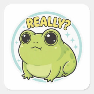 Wirklich Frosch Aufkleber Süßer Seitenblick Frosch