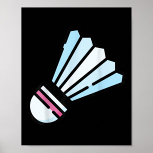 Wirklich gerne Badminton Federball 3  Poster