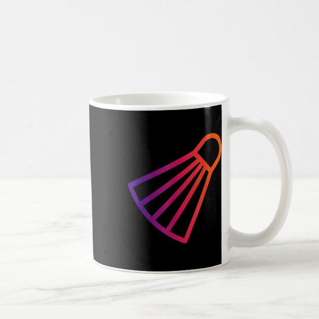 Wirklich gerne Badminton Federball 6  Kaffeetasse (Rechts)