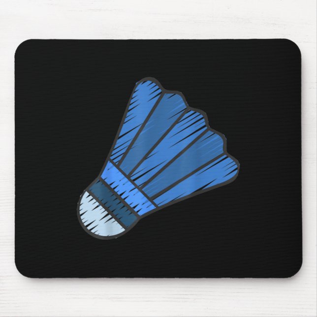 Wirklich gerne Badminton-Shuttle Federball 1  Mousepad (Vorne)