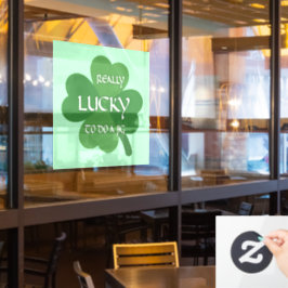 Wirklich glücklich, einen Jig zu machen Fensteraufkleber