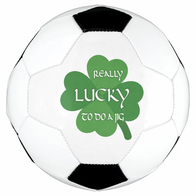 Wirklich glücklich, einen Jig zu machen Fußball (Vorderseite)