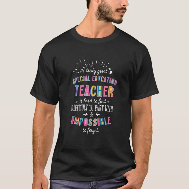 Wirklich große besondere Bildung Lehrerin Wertschä T-Shirt (Vorderseite)