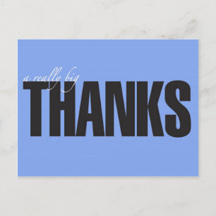 Wirklich große Danksagkarte Postkarte