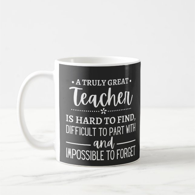 Wirklich großer Lehrer Kaffeetasse (Links)