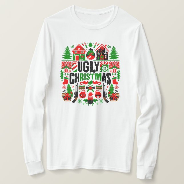 Wirklich hässliche Weihnachten T-Shirt (Design vorne)