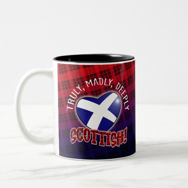 Wirklich, Madly, tief und tief in der SCOTTISH! Zweifarbige Tasse (Links)