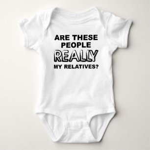 Wirklich meine Verwandten Funny Romper Baby Strampler