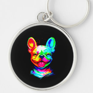 Wirklich Niedlicher französischer Bulldog für Fren Schlüsselanhänger