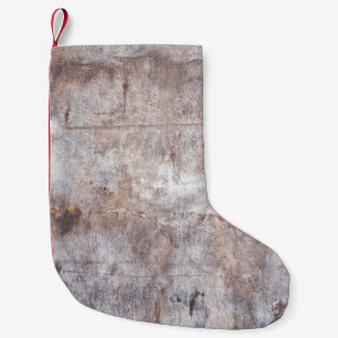 Wirklich Vintage Auswaschmaßnahmen auf der Holzflä Kleiner Weihnachtsstrumpf