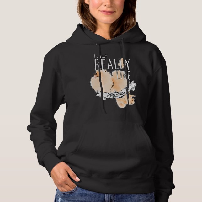 Wirklich wie Spitz Hoodie (Vorderseite)
