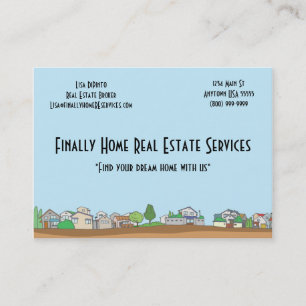 Wirkliche Anwesen-Agent-Geschäfts-Karte Visitenkarte