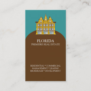 Wirkliche Anwesen-Agent-Geschäfts-Karten-Schablone Visitenkarte