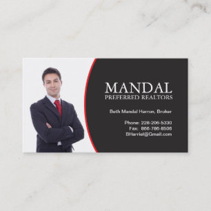 Wirkliche Anwesen-Geschäfts-Karte Visitenkarte