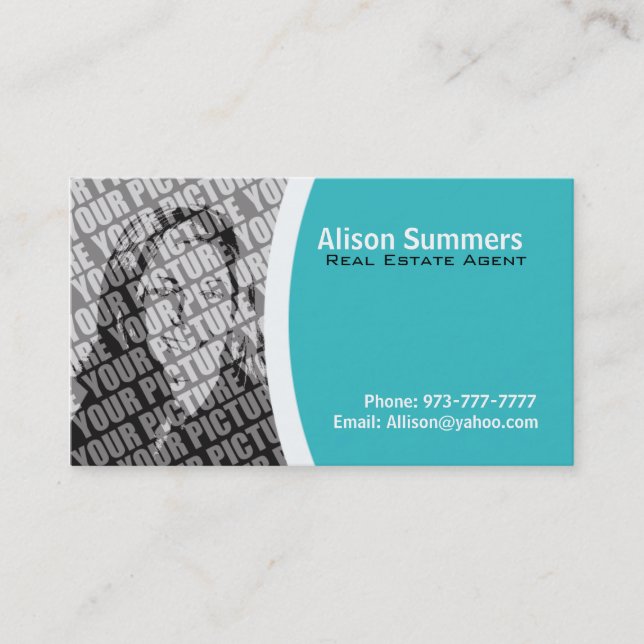 Wirkliche Anwesen-Geschäfts-Karten Visitenkarte (Vorderseite)