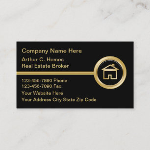 Wirkliche Anwesen-Geschäfts-Luxuskarten Visitenkarte