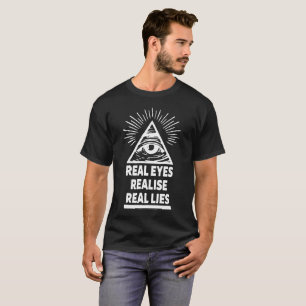 Wirkliche Augen verwirklichen wirkliche T-Shirt