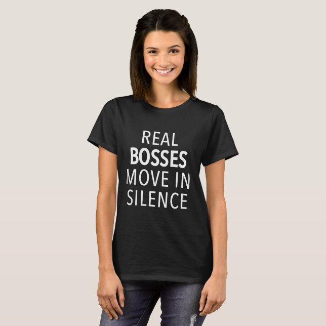 Wirkliche Chef-Bewegung in Slience T-Shirt (Vorne ganz)