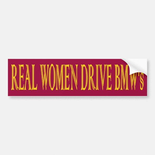 WIRKLICHE FRAUEN-ANTRIEB BMS AUTOAUFKLEBER (Vorne)